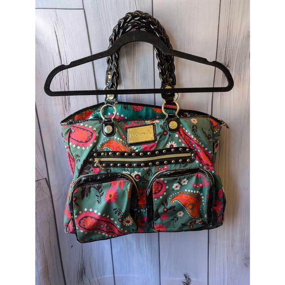 Betseyville paisley print with screwdrivers print handbag - Picture 1 of 8